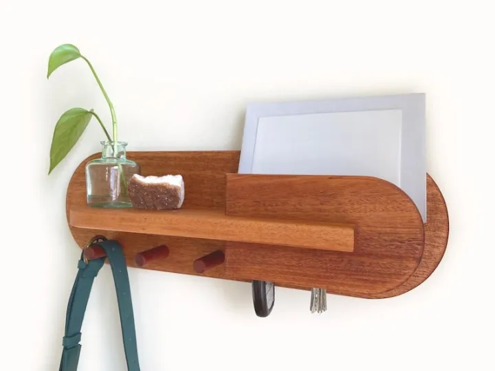 Exotic%20Mahogany%20Entryway%20Organizer,%2017x6%20inch%20Wall%20Mount%20Coat%20Rack%20with%20Shelf,%20Key%20Holder,%20Mail%20Organizer,%20Entryway%20Organization%20for%20Home%20Decor%20-%20Image%203