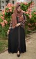 Muslim women Embroidery Borka with Hijab (krishnochura abaya). 