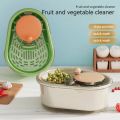 Household Vegetable Fruits Cleaner Sets Manual Water Salad Spinner Fruit Drain Basket Dryer Hand Crank Kitchen Household Gadget. 