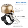 Bicycle Brass Ring Copper bicycle bells, retro - style riding accessories for bicycles MTB Road Bike Bell Left Right Hand. 