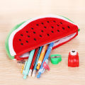 Watermelon Pencil Case Cute Fruit Kawaii Plush Large Capacity Pencil Bag Cosmetics Case For Kids Gift School Suppli Stationery. 