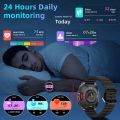 2026 New Upgraded TWS 2 in 1 Men Smartwatch Headphones Bluetooth Call Speaker Tracker Music Sports Fitness Waterproof Smartwatch.