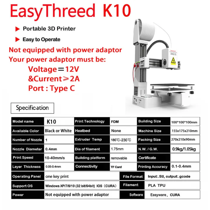 EasyThreed%20K10%203D%20Printer%20100x100x100mm%20Printing%20Size%20Removable%20Platform%20Mini%20Desktop%203D%20Printing%20Machine%20for%20Kids%20Beginners%20-%20Image%203