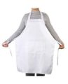 Kitchen ppron With Front Pocket - Adult - White. 