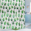 1pc With Pattern Shower Curtain PEVA Waterproof Shower Curtain Bathroom Partition Curtain Bathroom Decoration Accessories. 