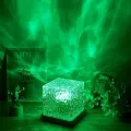 Rechargeable Night Light, Sea Light, Aurora Lamp, Remote Control, 16 Color Conversion, Brightness Adjustment, Dynamic Rotating Water Ripple, Aurora Lamp, Popular, Projector Light, Water Surface, Party.