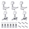 Guitar Tuning Pegs Set | Closed Tuner Machine Heads For Acoustic, Bass Guitar | Guitar Tuning Keys | 3L & 3R. 