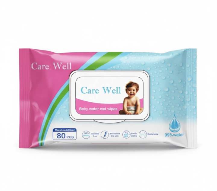 Care well | Baby Wipes | 80 Pieces