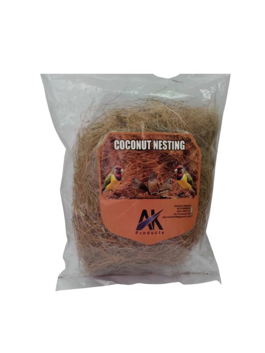 Natural%20Coconut%20Fiber%20Bird%20Nest%0APremium%20Coconut%20Grass%20Nesting%20Material%20for%20Java%20Sparrows,%20Parrots,Lovebirds,%20Budgies,%20Cockatiels%0ANariyal%20Grass%20Nesting%20Material%20for%20Bird's%2020gm%20-%20Image%202