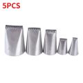 5PCS/set Stainless Steel Cake Icing Piping Nozzle DIY Pastry Nozzles Kit Decorating Pastry Cupcake Decorating Tools Baking Tools.