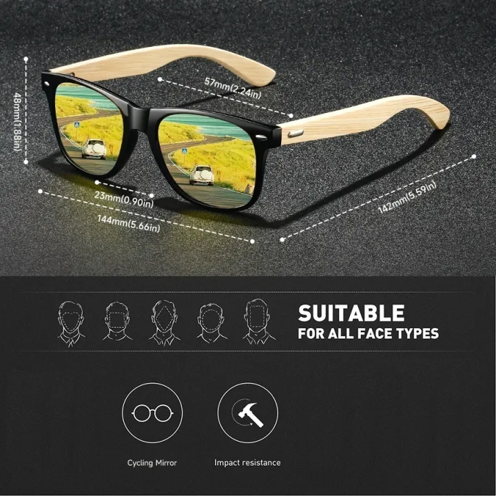 2PCS%20Fashion%20Classic%20Bamboo%20Wood%20Sunglasses%20Men%20Women%20Driving%20Fishing%20Colorful%20Trendy%20Lightweight%20Outdoor%20Goggles%20-%20Image%206