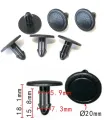 SKU-A050 (6/pack) clip replacement part 91501-sna-003 Honda. 