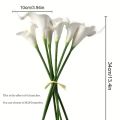 20pcs Vibrant Artificial Calla Lily 34cm PU Fake Flower Artificial Calla Lily Wedding Bridal Bouquet Birthday Party Home Decor. 