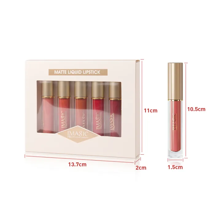 IMAGIC%205%20Colours%20Lipstick%20Set%20Velvet%20Matt%20Liquid%20Lipstick%205Pcs%20Full%20Set%20(Kit%20#02%20Maples)%20%20MATTE%20LIQUID%20LIPSTICK%20-%20Image%204