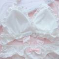 Little White rabbit ears girls underwear Japanese girls pure desire small chest thin bra without underwire.