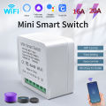 16A/20A WiFi Mini Smart Switch Module 2-way Control Cozy Life APP Remote Control for Alexa Home Automation Voice Control.