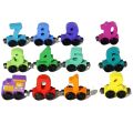 Magnetic Wooden Train With colorful Number. 