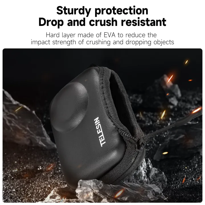 TELESIN%20Mini%20Storage%20Protection%20Bag%20For%20Dji%20Osmo%20Action%204%20Brushed%20Half%20Open%20Quick%20Release%20Carrying%20Case%20for%20Action%203%20Accessories%20-%20Image%205