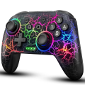 Six Axis Gyroscope Dual Vibration RGB Wireless Gamepad LED CRACK PROCESS For Nintendo Switch TV Box PS3 PC Joystick Controller.