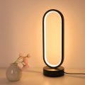 1pc USB powered LED desk lamp with 3-color circular beam, bedside lamp, eye protection, night light, bedroom. 