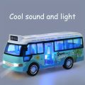 School Bus Toys Cars Plastics Little Cars City Bus With Sound And Light Up Friction Powered Cars Play Toys Gift For Kids. 