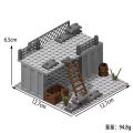 Militarys Scene Defense Watchtowers Command Posts Bases Signal Towers Wire Mesh Stands Building Blocks Bricks Toys For Children. 