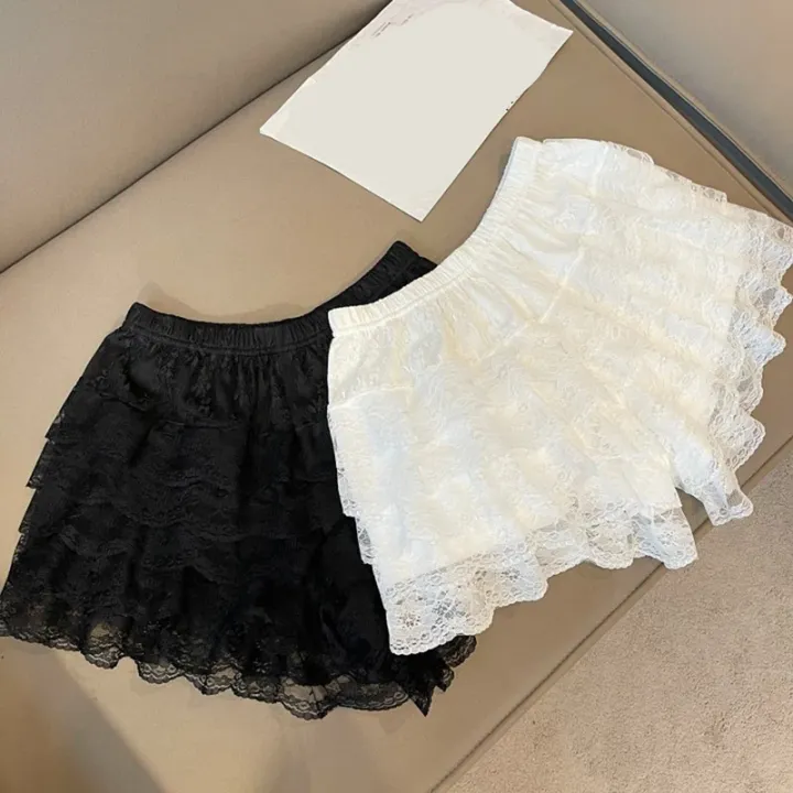 Lace%20Safety%20Pants%20Women%20Elastic%20Waist%20Home%20Sleep%20Shorts%20Floral%20Loose%20Bottom%20Summer%20Anti-glare%20Shorts%20Underwear%20Accessories%20-%20Image%207