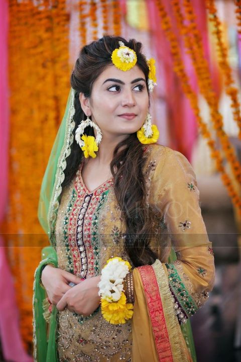 artificial flowers jewellery gajray kangan earrings bindiya ring maiyo mehandi yellow roses floral for girls