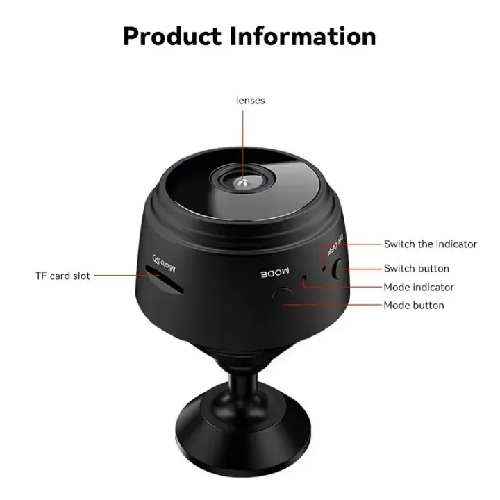 A9 WiFi Mini Camera Wireless Video Recorder Voice Recorder Security ...