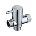 New G1/2in 3 Way ABS Diverter Valve T Adapter Converter Chromefor Shower Head Diverter Valve Three-way Water Distribution Valve. 