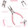 Mini Pliers Diagonal Round Bent Needle Nose Handcraft Beading Insulated Cutter Pliers For Jewelry Making Tools. 