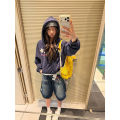YIBASHU 2026 Summer Women American Retro Jorts Punk Denim Shorts Y2K 2000s Japanese Harajuku Blue Star Cargo Jeans Pants. 