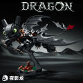 MOC Technical Popular Anime Flying Dragon Building Blocks Bricks Assembling Model Toys for Children Birthday /Halloween Gift Set. 