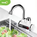 saengQ Electric Water Heater 220V Kitchen Faucet Tankless Instant Heating Water Tap Flowing Heated Mixer Digital Display. 