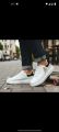 School shoes for boys with soft rubber sool and white.