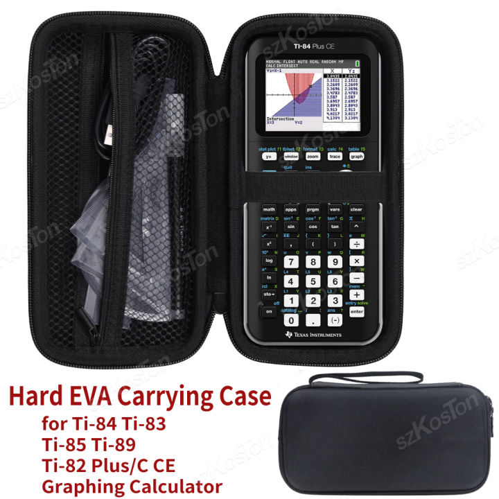 Hard EVA Carrying Case For Texas Instruments Ti-84 Ti-83 Ti-85 Ti-89 Ti-82 Plus/C CE Graphing Calculator Protective Storage Bag