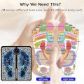 EMS Foot Massager Mat with Muscle Stimulator - Simulated Massage Therapy for Foot, Hands, Arms, Shoulder, Arthritis Pain and Varicose Veins - Drug-Free Pain Relief. 