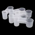 5Pcs Plastic Bird Feeder Clear Water Bottle Drinker Cup for Pigeon. 