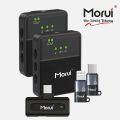 Morui GM-X8 Mic With ANC - Wireless Mic For Vloggers and YouTubers - Morui GMX8 Wireless 4 in 1 - Wireless lavalier Collar Mic. 