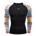 Gym Compression Dry Fit Men's Long Sleeves Fitness T-shirt Spring And Autumn Outdoor Sports Running Tees Sportswear Tops T-shirt. 