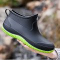 Women's Ankle Rain Boots Summer Wear-resistant Anti-Slip Couple Men And Women Short  Boots Suitable For Outdoor Camp. 