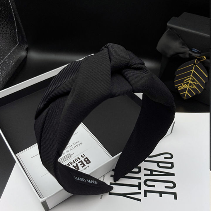 Retro and Versatile Headband for Women's Face Washing and Hair Pressing, High-End and Wide Edge Hair Tie Headband