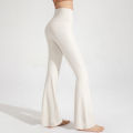 Naked High Waisted Waist Cinching Hip Lifting Fitness Exercise Elastic Bell Bottom Pants Women Casual Outdoor Running Yoga Pants. 