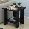Foldable side table with pvc edging tape , small coffee table , modern side table, accent end table, Nordic style bed side table. 