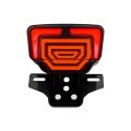 Motorcycle  lava Fancy Tail Light/ back light for cd70cc nd cg125  ( Stop Turn Signal with Scanning Dynamic Animation Breathing DRL/ cafy racer ). 