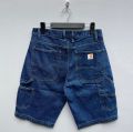 Summer Straight Carpenter Half Denim Shorts For Men. 