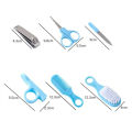 6 Pcs Newborn Baby Nail Hair Daily Care Kit Infant Kids Grooming Brush Comb and Manicure Home Set. 