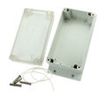 ABS plastic case grey waterproof electronic project box DIY case with ears waterproof case instrument box electrical supplies.