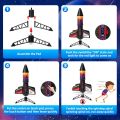 Children Rocket Launcher Toy with Parachute Self Launching Motorized Space Rocket Toys Outdoor Launch Game for Boys Kids.