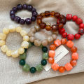 Acrylic Irregular Square Round Beaded Bracelet for Women European and American Simple Bracelet Korean Fashion Hand Accessories.